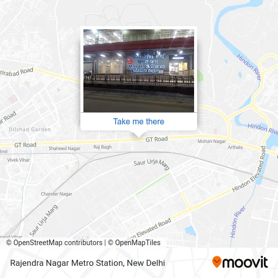 Rajendra Nagar Metro Station map