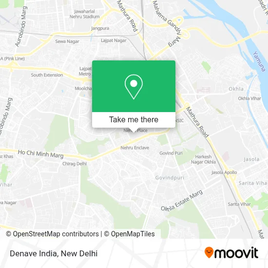 Denave India map