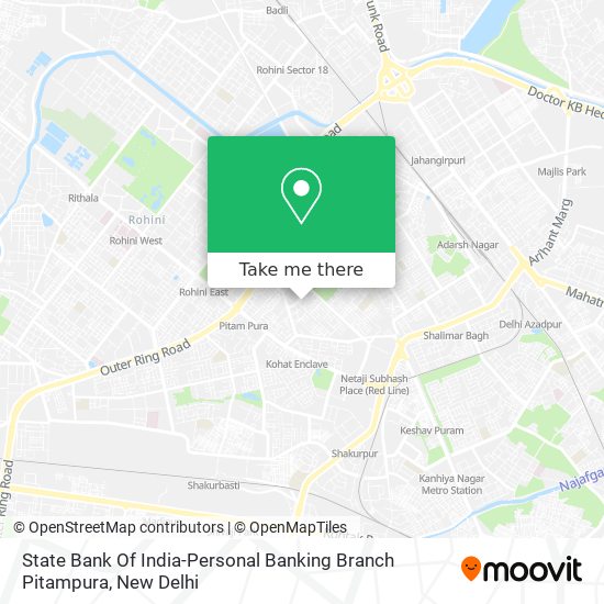 State Bank Of India-Personal Banking Branch Pitampura map
