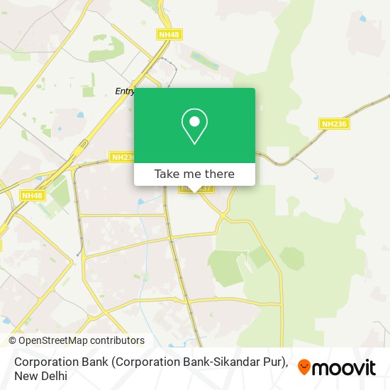 Corporation Bank (Corporation Bank-Sikandar Pur) map