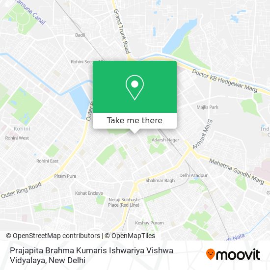 Prajapita Brahma Kumaris Ishwariya Vishwa Vidyalaya map