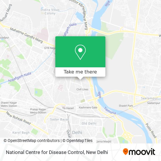 National Centre for Disease Control map