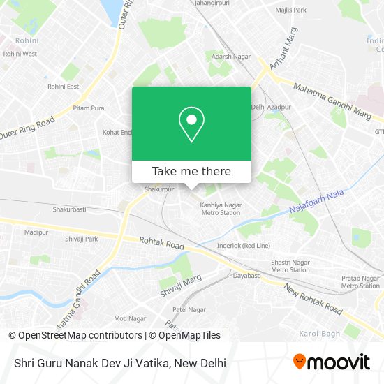 Shri Guru Nanak Dev Ji Vatika map