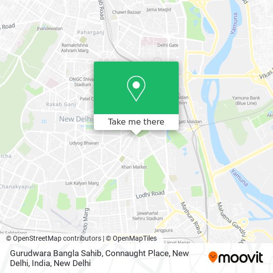 Gurudwara Bangla Sahib, Connaught Place, New Delhi, India map
