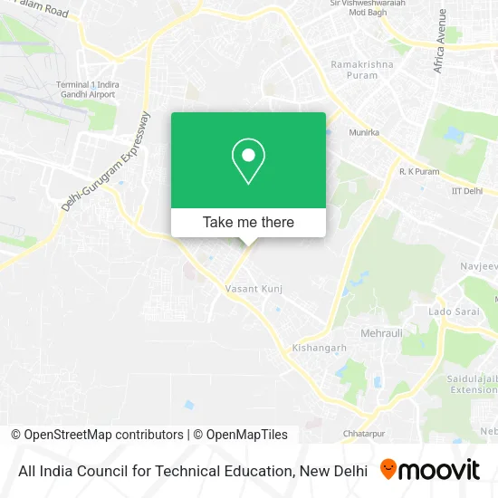 All India Council for Technical Education map
