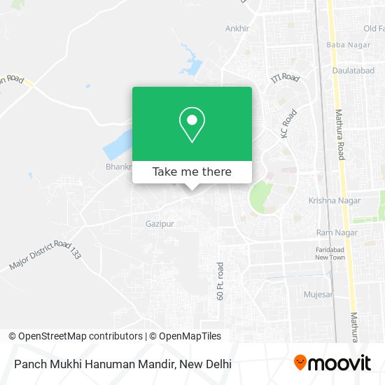 Panch Mukhi Hanuman Mandir map