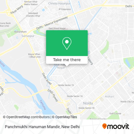 Panchmukhi Hanuman Mandir map