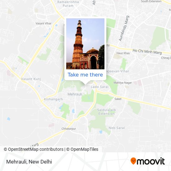 Mehrauli map