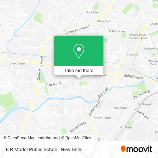 B R Model Public School map