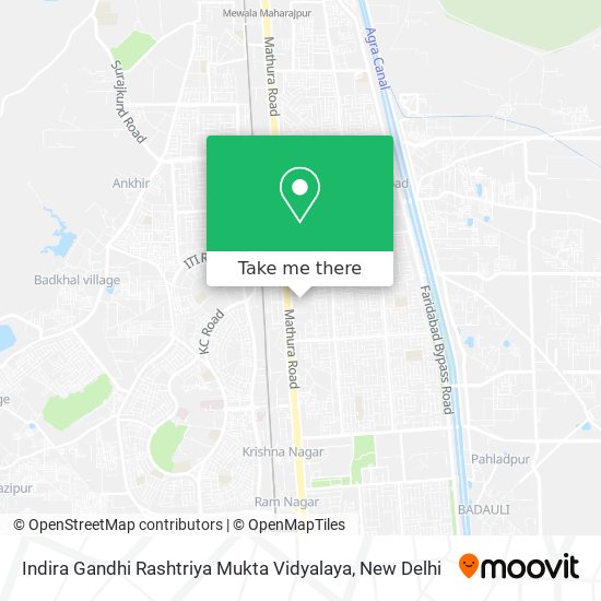 Indira Gandhi Rashtriya Mukta Vidyalaya map