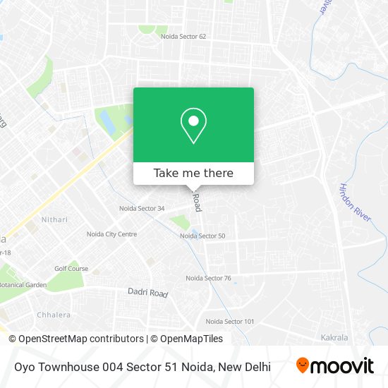 Oyo Townhouse 004 Sector 51 Noida map