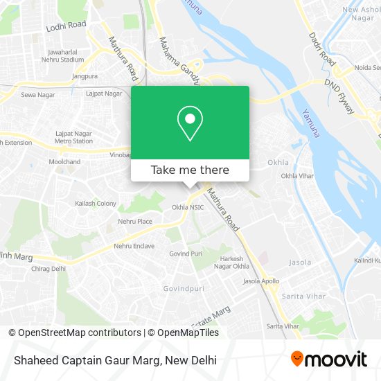 Shaheed Captain Gaur Marg map
