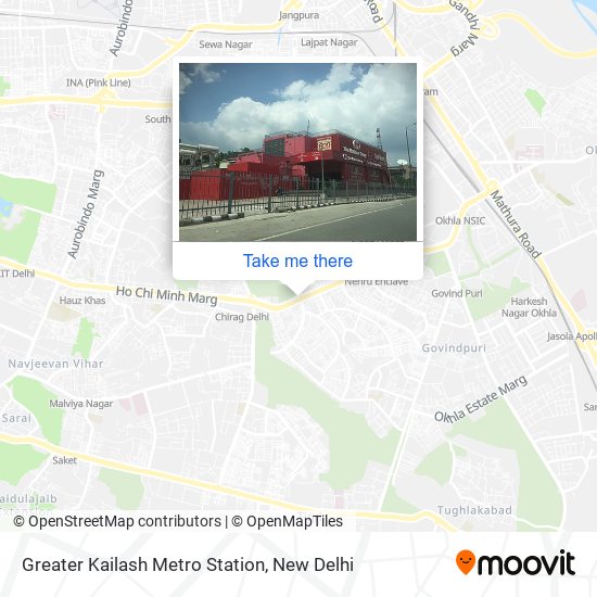 Greater Kailash Metro Station map