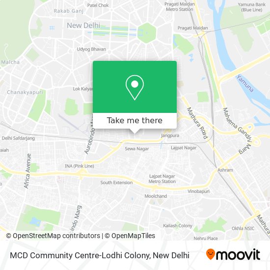 MCD Community Centre-Lodhi Colony map