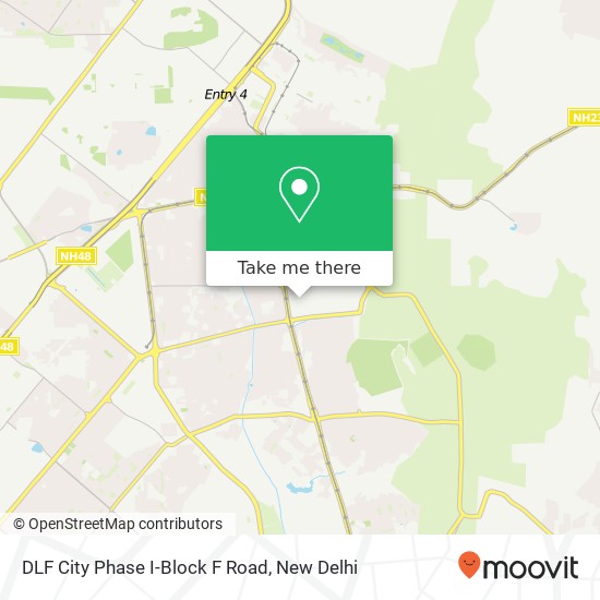 DLF City Phase I-Block F Road map