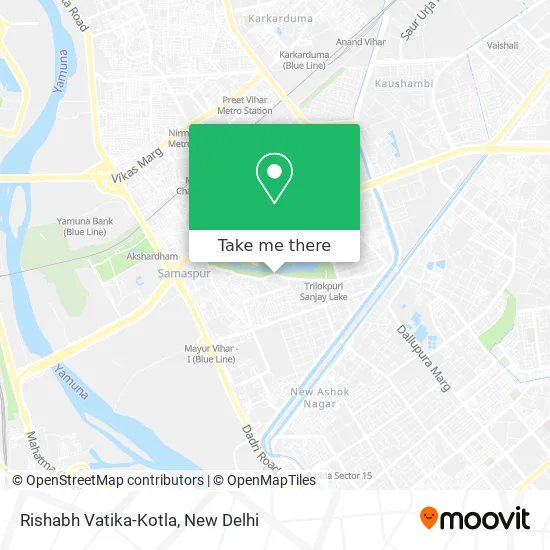 Rishabh Vatika-Kotla map