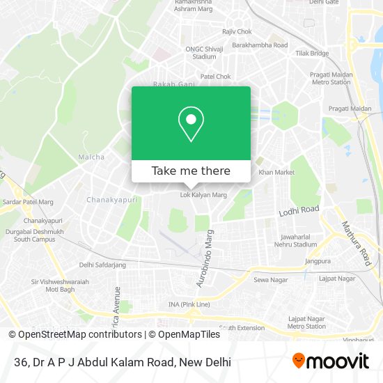36, Dr A P J Abdul Kalam Road map