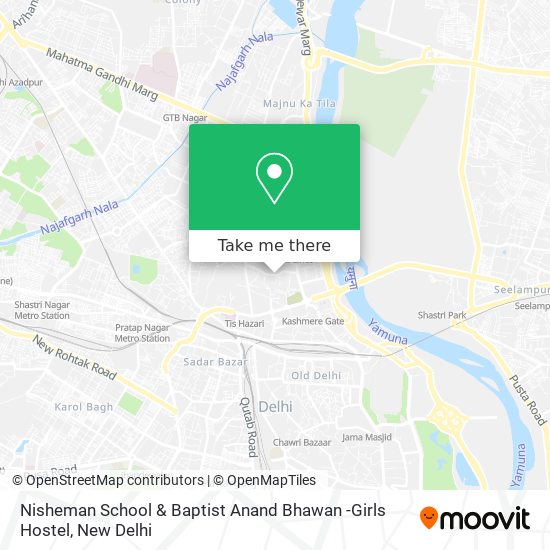 Nisheman School & Baptist Anand Bhawan -Girls Hostel map