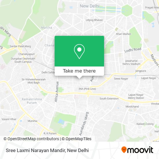 Sree Laxmi Narayan Mandir map