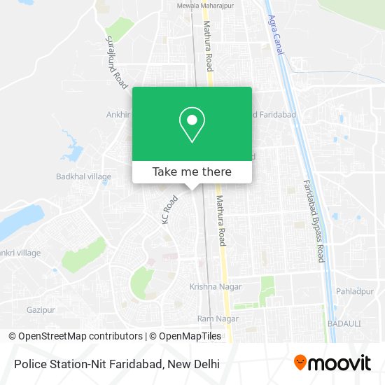 Police Station-Nit Faridabad map