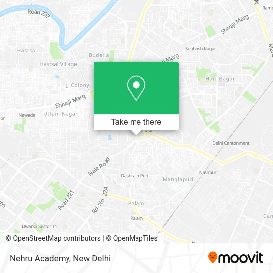 Nehru Academy map