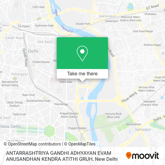 ANTARRASHTRIYA GANDHI ADHYAYAN EVAM ANUSANDHAN KENDRA ATITHI GRUH map