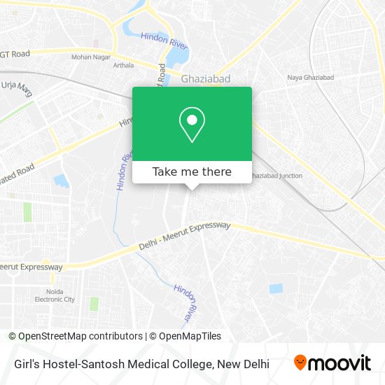 Girl's Hostel-Santosh Medical College map
