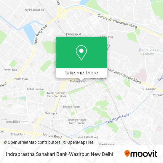 Indraprastha Sahakari Bank-Wazirpur map