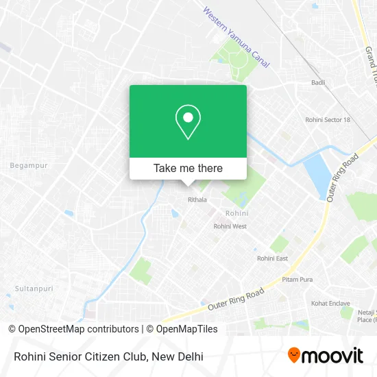 Rohini Senior Citizen Club map