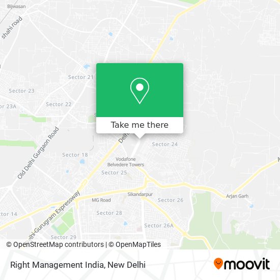 Right Management India map