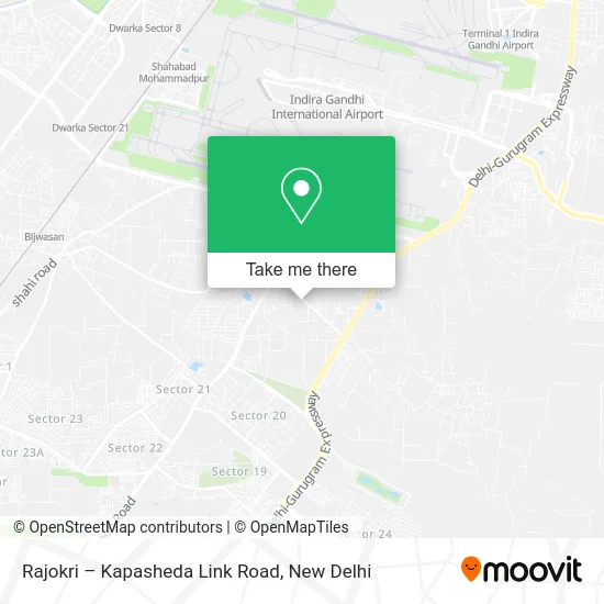 Rajokri – Kapasheda Link Road map