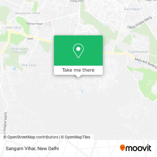 Sangam Vihar map