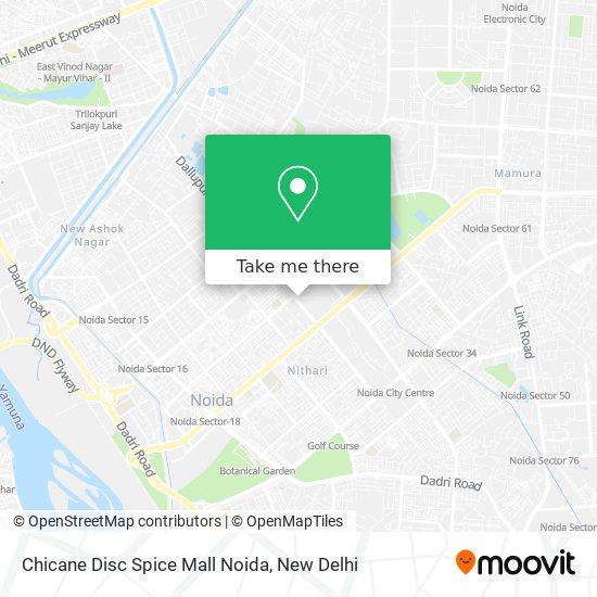 Chicane Disc Spice Mall Noida map