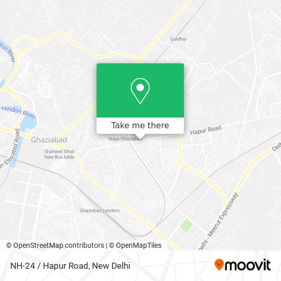 NH-24 / Hapur Road map