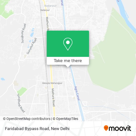 Faridabad Bypass Road map