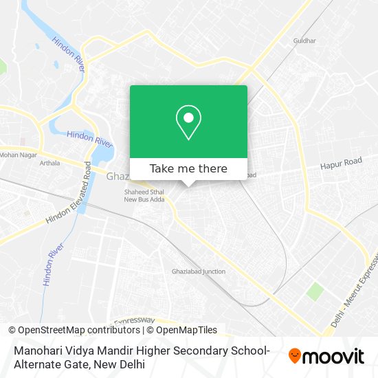 Manohari Vidya Mandir Higher Secondary School-Alternate Gate map