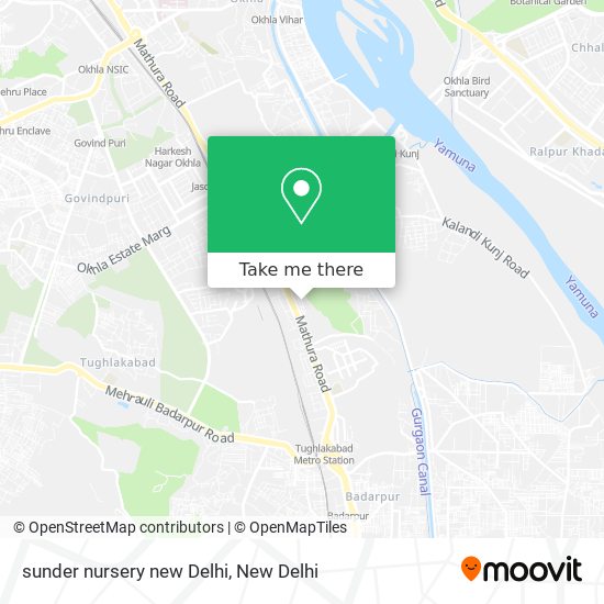 sunder nursery new Delhi map