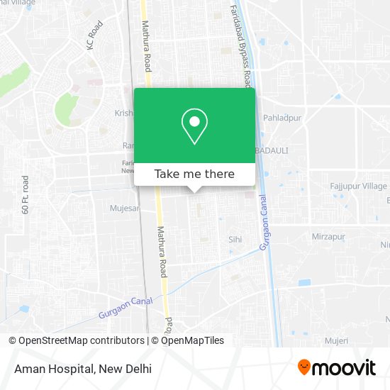 Aman Hospital map