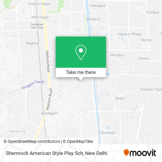 Shemrock American Style Play Sch map
