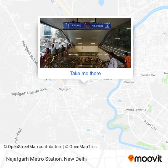 Najafgarh Metro Station map