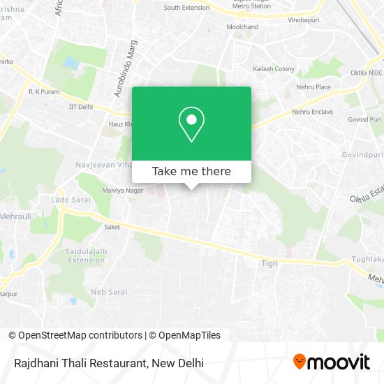 Rajdhani Thali Restaurant map