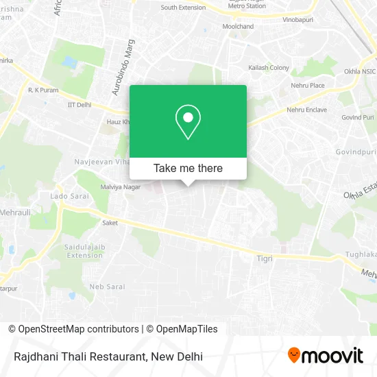 Rajdhani Thali Restaurant map