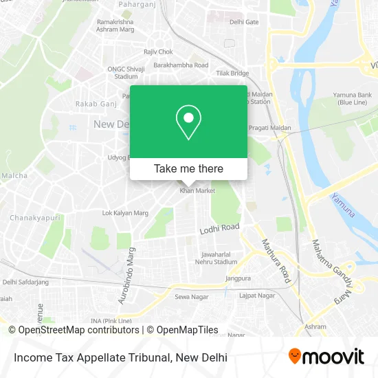 Income Tax Appellate Tribunal map