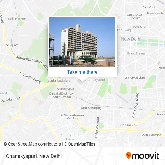 Chanakyapuri map