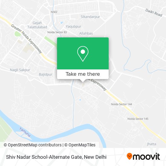 Shiv Nadar School-Alternate Gate map
