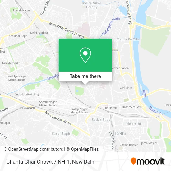 Ghanta Ghar Chowk / NH-1 map