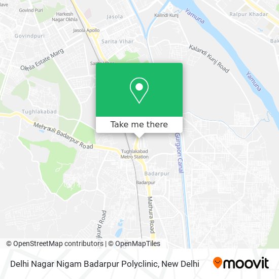 Delhi Nagar Nigam Badarpur Polyclinic map