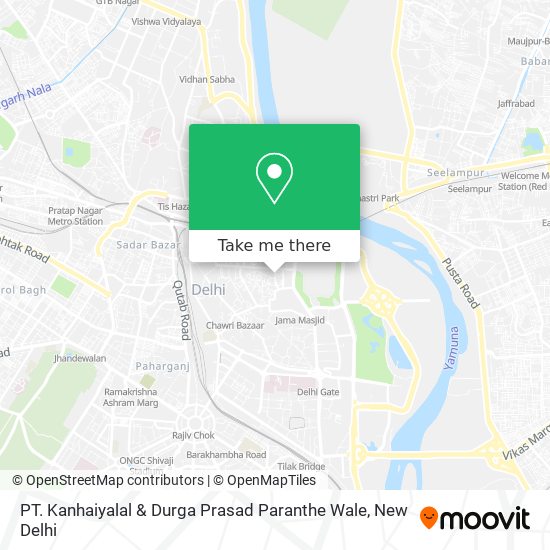PT. Kanhaiyalal & Durga Prasad Paranthe Wale map