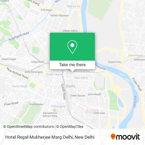 Hotel Regal-Mukherjee Marg Delhi map