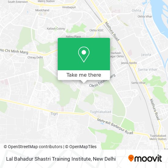 Lal Bahadur Shastri Training Institute map